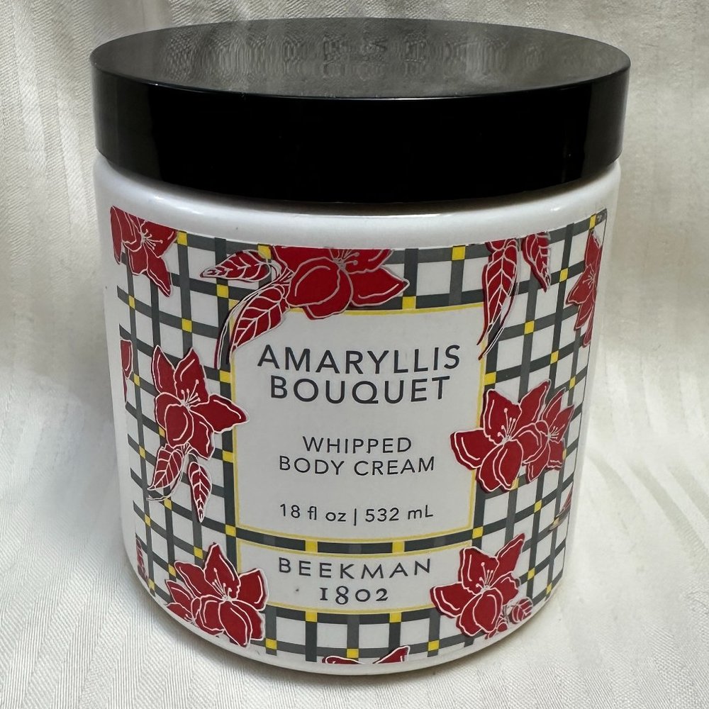 BRAND NEW SEALED! BEEKMAN 1802 AMARYLLIS BOUQUET WHIPPED BODY CREAM 18 FL OZ